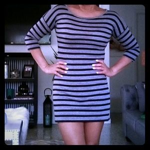 Black & Gray stripe body fit outfit